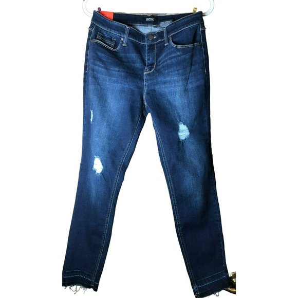 NWT Womens Buffalo David Bitton Rip & Repair Mid-Rise Skinny Jean Sz 8/29 - Picture 1 of 6